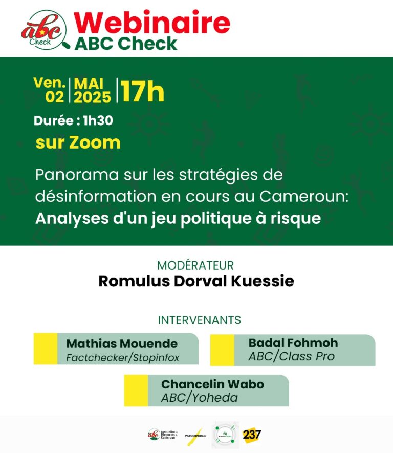 Panorama des stratégies de désinformation au Cameroun