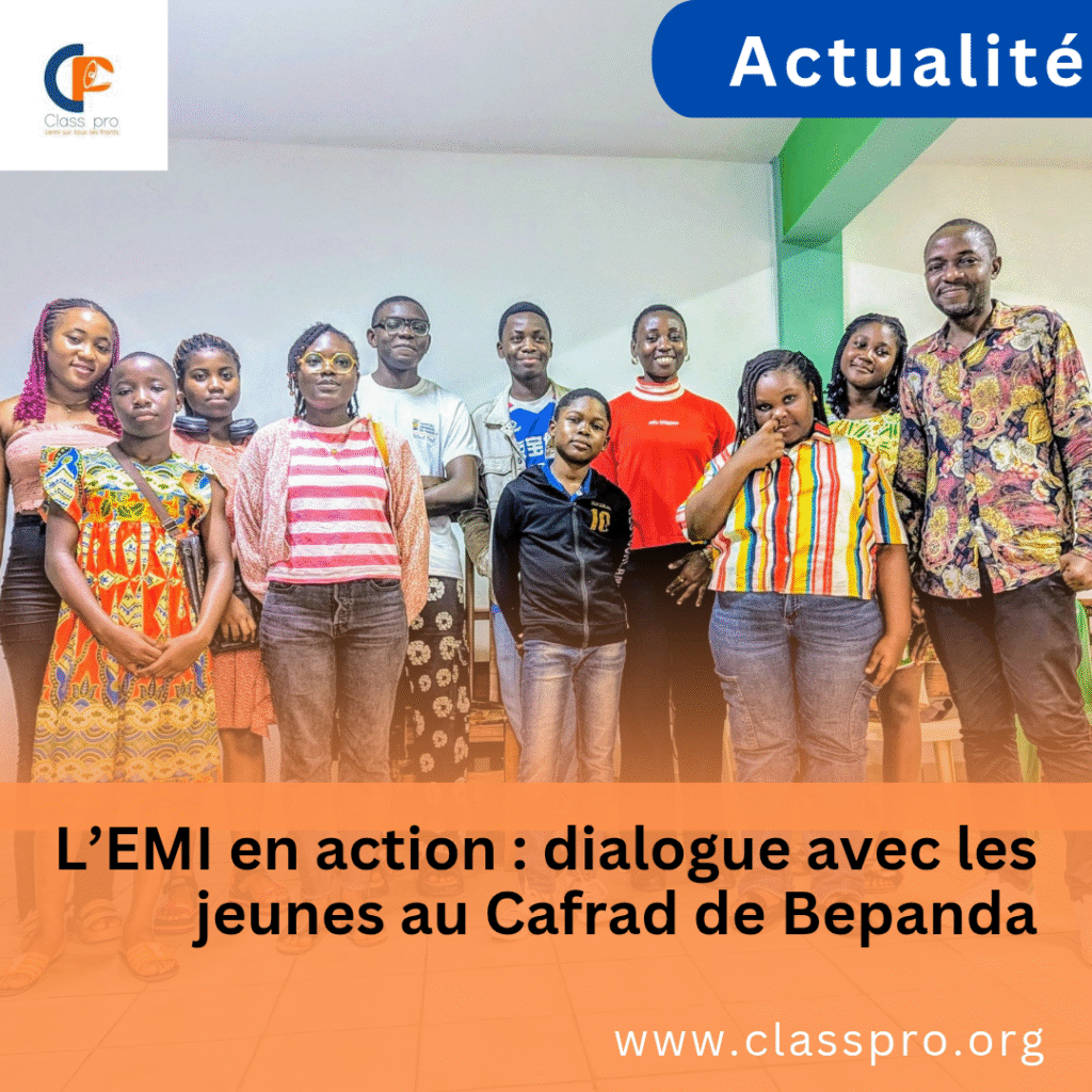 L&rsquo;EMI en action: dialogue avec les jeunes au Cafrad de Bepanda