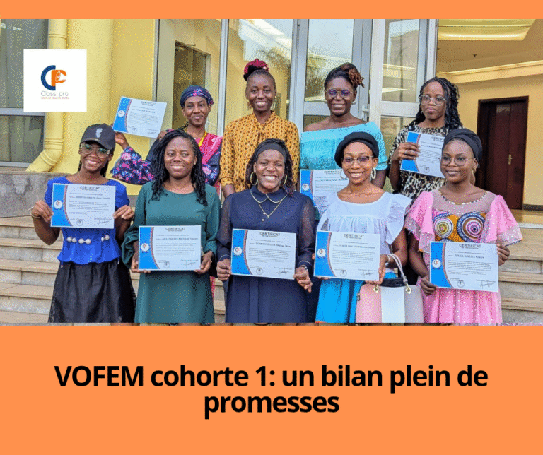 Cohorte inaugurale du programme VOFEM: un bilan plein de promesses