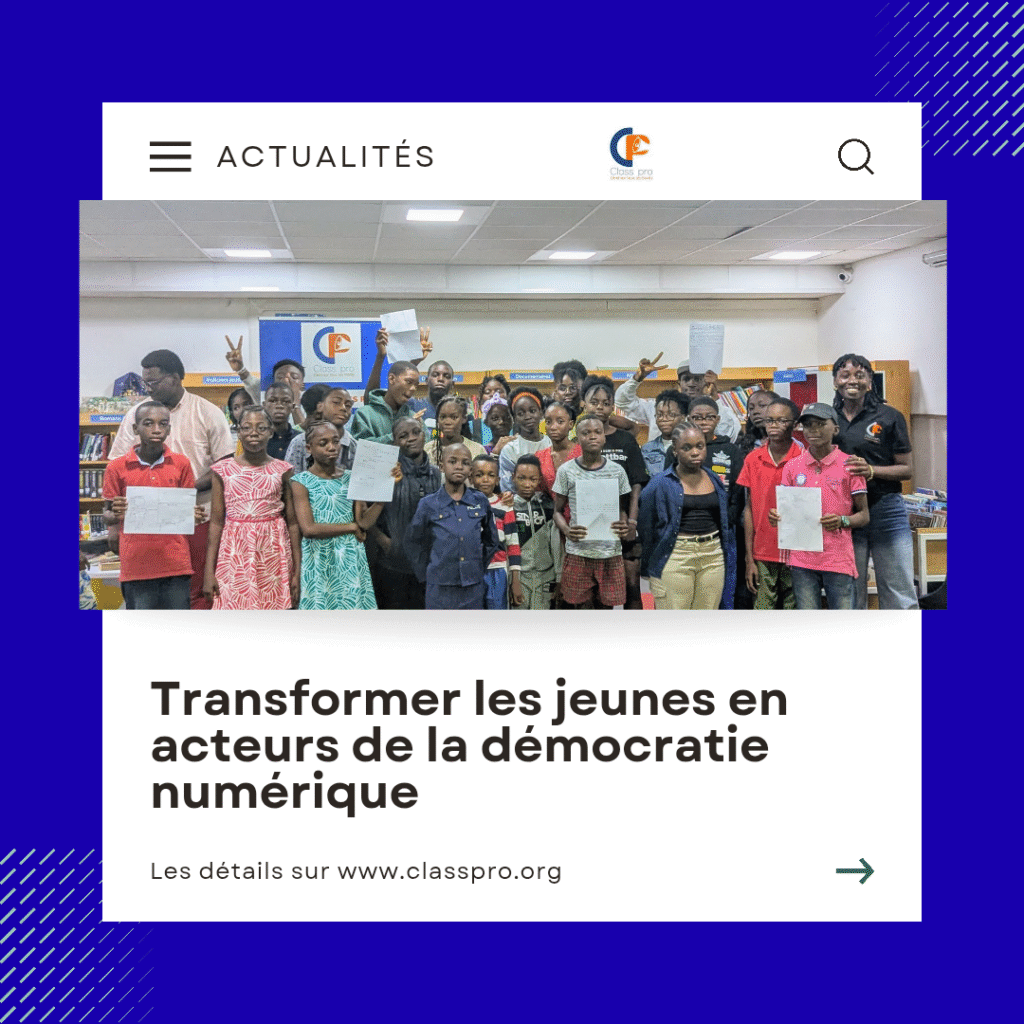 Transformer les jeunes en acteurs de la démocratie numérique