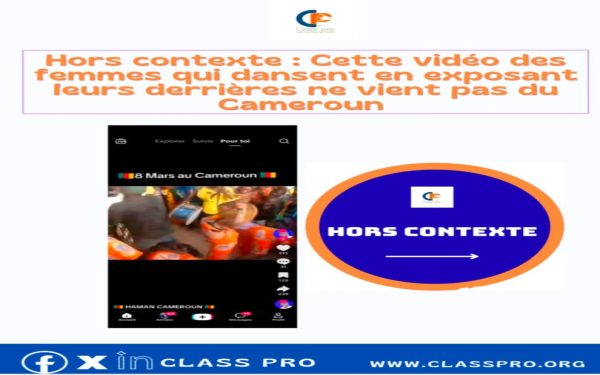 Hors contexte : Cette vidéo des femmes qui dansent en exposant leurs derrières ne vient pas du Cameroun