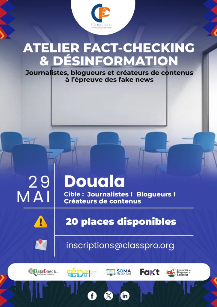 Pré-SALEMI 2026 : Class Pro lance un atelier de fact-checking et de lutte contre la désinformation à Douala
