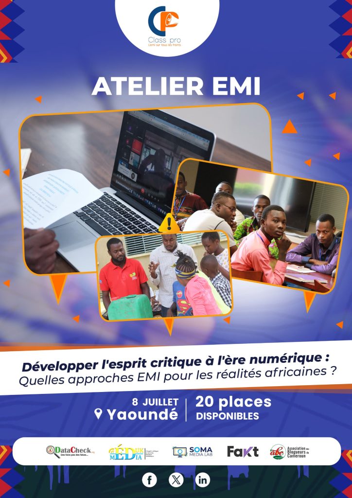 Pré-SALEMI 2026 : Class Pro lance un atelier d&rsquo;éducation aux médias et à l&rsquo;information à Yaoundé