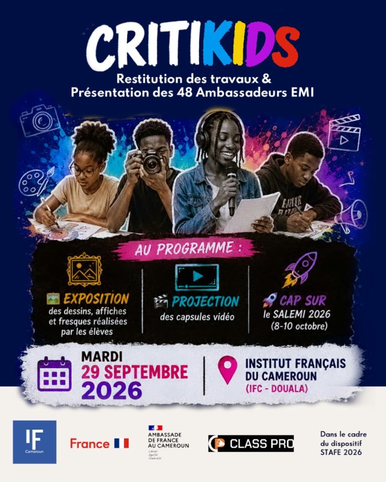 Projet CritiKids : 48 jeunes élèves de Douala formés à l&rsquo;esprit critique et à la lutte contre la désinformation