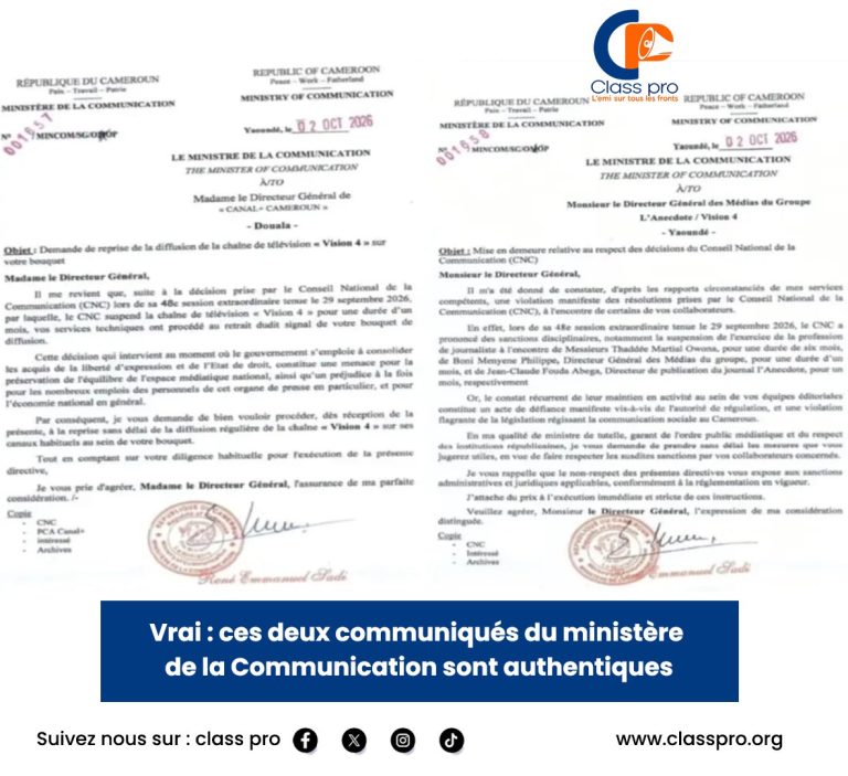 Vrai : ces deux communiqués du ministre de la Communication sont authentiques